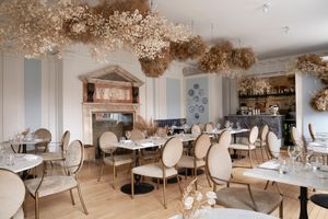 Holy Carrot restaurant interior at Holy Carrot in London