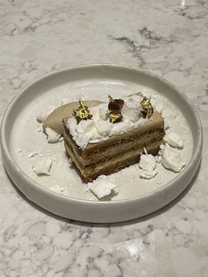 Sponge cake at Holy Carrot in London