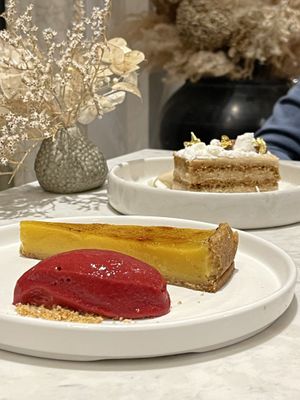 Desserts at Holy Carrot in London