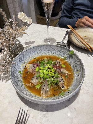 Dumplings at Holy Carrot in London