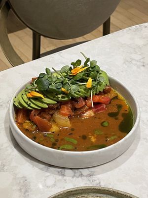 Tomato ceviche at Holy Carrot in London