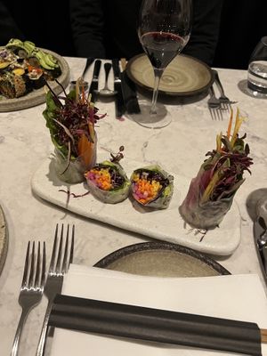 Vietnamese green roll  at Holy Carrot in London