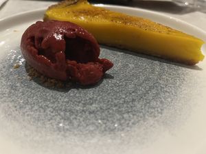 Lemon tart  at Holy Carrot in London