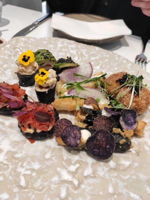 sharing plate at Holy Carrot in London