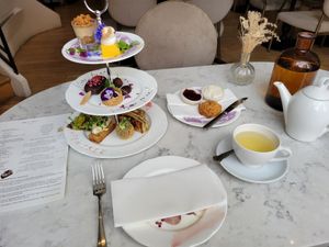 Vegan afternoon tea for one at Holy Carrot in London