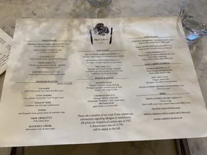 Menu   at Holy Carrot in London