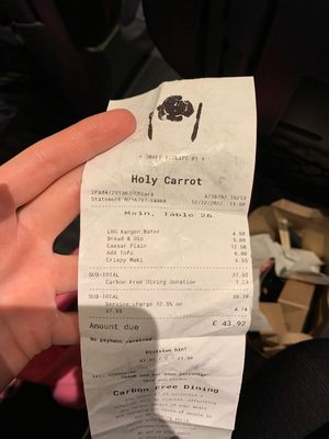   at Holy Carrot in London