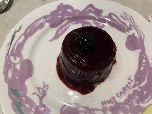 Berry mousse  at Holy Carrot in London