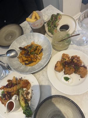 Sexy Tofu, Orange Cauliflower, Buffalo Wings  at Holy Carrot in London