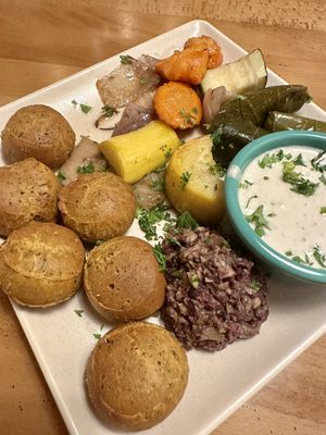 meza platter  at The SolFood Kitchen in Augusta