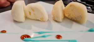 Mochi au lait de soja at Samourai Sushi in Dijon