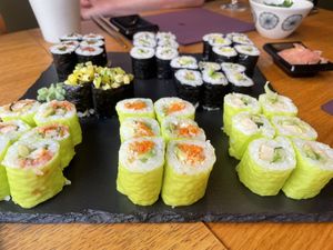 Delicious vegan sushi 👌🏻  at Samourai Sushi in Dijon