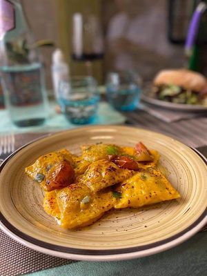 Raviolis at Be Free in Olbia