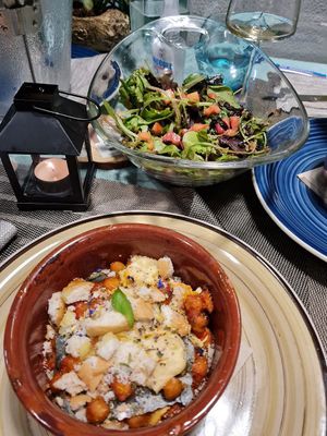 Vegane Lasagne at Be Free in Olbia