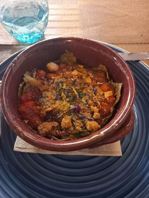 Lasagnes vegan aux pois chiches at Be Free in Olbia