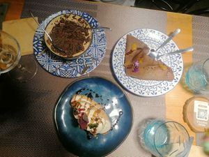 Tris di dolci at Be Free in Olbia