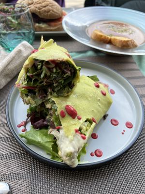 Vegan crepe  at Be Free in Olbia