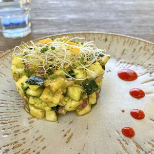 Zucchini tartar  at Retroway in Mallorca