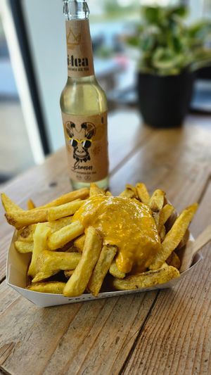 Hausfritten with Juppi Sauce at Frittenküche in Dortmund