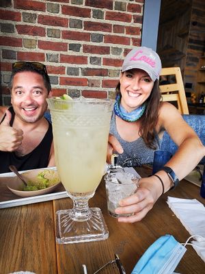 Margarita pitchers at Hudson Taco in Newburgh