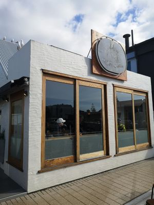 Front of the cafe at Coffee Culture - Sumner in Christchurch