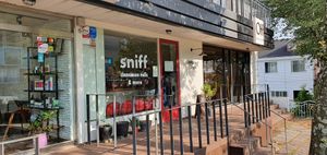 Outside at Bakeshop Sniff in Jeju