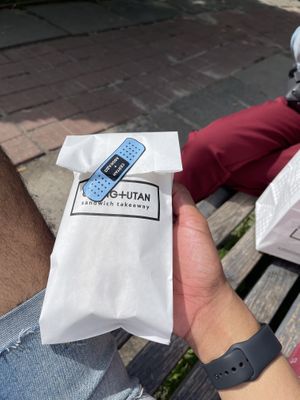 Love the sticker to make sure it wasn’t tampered with   at Orang+Utan - Symona Petlyury in Kyiv