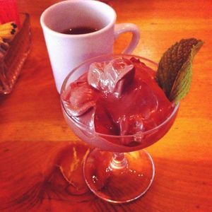 Vegan Mousse at Rocking V Cafe in Kanab