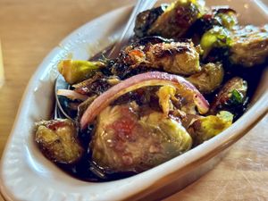 Brussel Sprouts  at Rocking V Cafe in Kanab