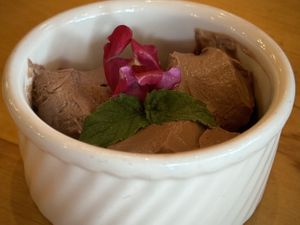 Mousse au chocolat  at Rocking V Cafe in Kanab