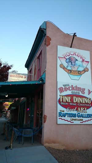 Outside view at Rocking V Cafe in Kanab