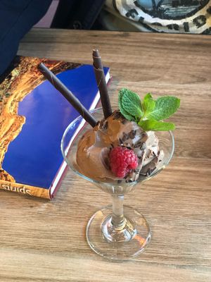 Vegan muss 😍 at Rocking V Cafe in Kanab