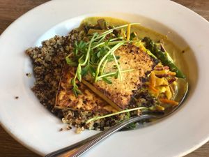 Vegan curry 🌱 at Rocking V Cafe in Kanab