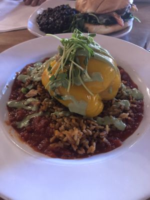 The vegan stuffed pepper was AMAZING!! at Rocking V Cafe in Kanab