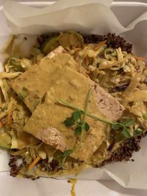 Curry coconino at Rocking V Cafe in Kanab