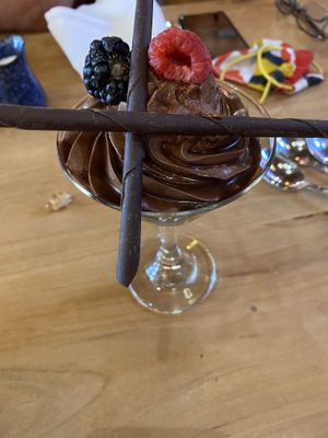 Vegan gf mousse  at Rocking V Cafe in Kanab