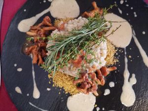 Mushroom Risotto at Haider in Pollau