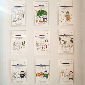 Cute illustrations  at Deep Blue Lake in Seoul