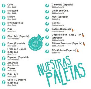 Filipo's flavors. at Filipo Helados in Panama City