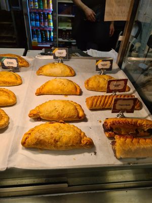 Display at Hanley's Cornish Pasties in Dublin