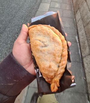 Mexican vegan tempanada at Hanley's Cornish Pasties in Dublin