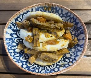 Vegan Bao  at Xiringuito Oblikue in Vilassar De Mar