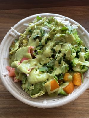 Poke bowl  at RainBowl in Roanoke