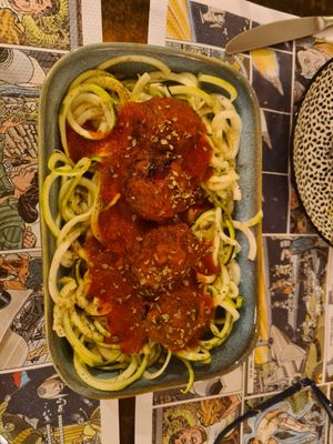 Eggplant meatballs at Barallocas in Pontevedra