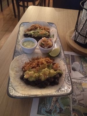 Tacos veganos at Barallocas in Pontevedra
