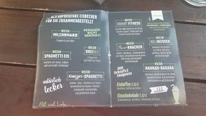 Menu Card at Die Eismacher - Steuartstraße in Ingolstadt