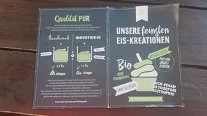 Information about the ice cream making process. at Die Eismacher - Steuartstraße in Ingolstadt