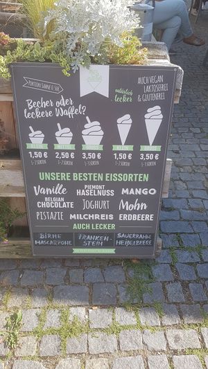 Prices and the top flavours. at Die Eismacher - Steuartstraße in Ingolstadt