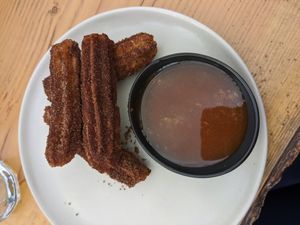 Churros at Reposados Tacos y Tequila in Golden