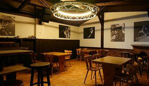 Inside at Steini's T-Bar in Dusseldorf